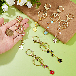 Брелок из эмали из сплава 6 шт.&nbsp;KEYC-FH00065