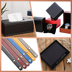 6 лист 2-х цветных льняных обложек для книг&nbsp;DIY-CP0010-65