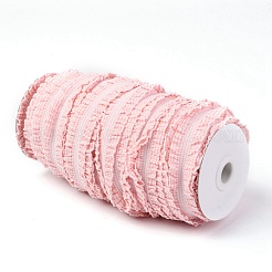 Ruban de nylon élastique à double volant en treillis&nbsp;NWIR-O010-03I