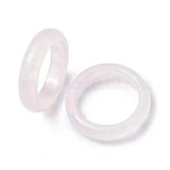 Anello a fascia liscia in quarzo rosa naturale&nbsp;RJEW-P044-01B-03