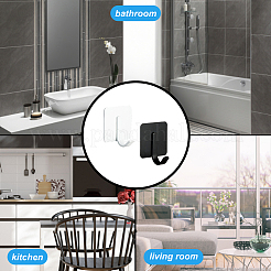 Ahademaker 16 комплект из 2 цветов 201 нержавеющая сталь крючки для карниза для штор без перфорации AJEW-GA0005-63