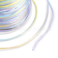 (распродажа бракованного шнура: сломанная катушка) 4 рулон двухцветного сегментно окрашенного нейлонового шнура NWIR-XCP0001-21