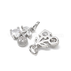 Shegrace Messing-Anhänger mit Mikropavé-Fassung aus klaren Zirkonia&nbsp;XGRQ2C859-411P