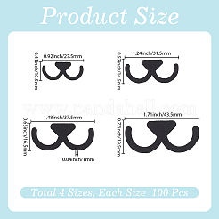 400 pièce 4 styles de bouche de poupée artisanale en feutre&nbsp;DIY-GF0013-63