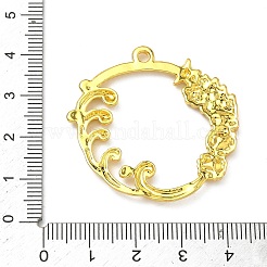 海をテーマにした合金製オープンバックベゼルペンダント  UVレジンDIY用  エポキシ樹脂  プレスジュエリー  長持ちメッキ  ゴールドカラー  サンゴ  37.5x38.5x2.5mm  穴：2.2mm&nbsp;PALLOY-F321-03A-G