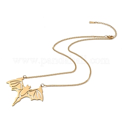 2 шт. набор из 2-х подвесок в виде летучей мыши из нержавеющей стали 304&nbsp;NJEW-E092-01G