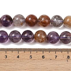 Натуральный фиолетовый рутилированный кварц G-R446-10mm-01A