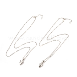 Conjuntos de collares pendientes de corazón de aleación de chapado en rack&nbsp;NJEW-B081-08C