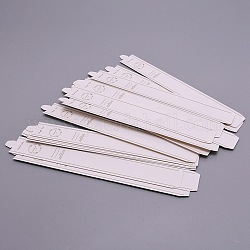 Bande de papier d'emballage pour la fabrication de savon à la main, rectangle avec mot, blanc, 24x3x0.03 cm, 20 pièces / kit