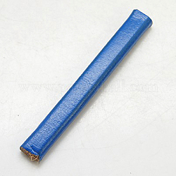 Leather Cord, Dodger Blue, 10x5~7mm