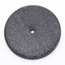 Pizarra acrílica, plano y redondo, negro, 50x3mm, agujero: 3 mm