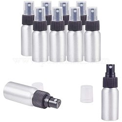 Nachfüllbare Aluminiumflaschen, Salon Friseur Sprayer, Wassersprühflasche, Platin Farbe, Schwarz, 10.4x3.2 cm, Kapazität: 30 ml