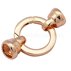 Латунные пружинные кольца, уплотнительные кольца, розовое золото , Кольцо: 26x4 mm, терминаторы: 12x15 мм, отверстие : 10 мм