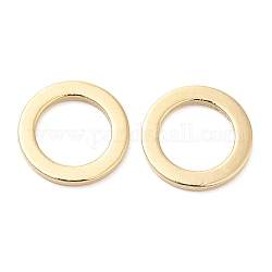 Anelli collegamenti in ottone,  cadmio& piombo libero, placcato di lunga durata, anello rotondo, vero placcato oro 24k, 10x1mm, diametro interno: 6.7mm