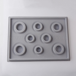 Scheda di design per bracciale rettangolare in plastica di 8 formato, affollando, 13.70x10.24x0.63 pollice, grigio scuro