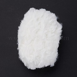 Пряжа из полиэстера и нейлона, имитация меха норковая шерсть, для вязания мягкого шарфа своими руками, белые, 4.5 мм