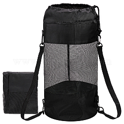 Сумки из полиэстера на шнурке, ветрозащитные сумки для хранения лодок и каяков, чёрные, 54.5x23.5 см
