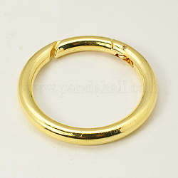 Alloy Spring Gate Rings, O Rings, Golden, Golden, 49x6mm, Inner Diameter: 38mm