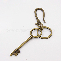 Personalisierte Legierung Schlüsselbund, -Taste und Ohrbügel, Antik Bronze, 160 mm