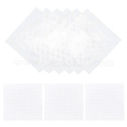 Ahandmaker Glasfaser-Beckenbodennetz, weiß, 10x10 cm, Bohrung: 1.7 mm, 25 Stück / Set