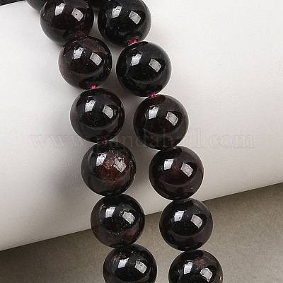 Круглые бусины пряди гранат природный&nbsp;X-G-D751-8mm-1