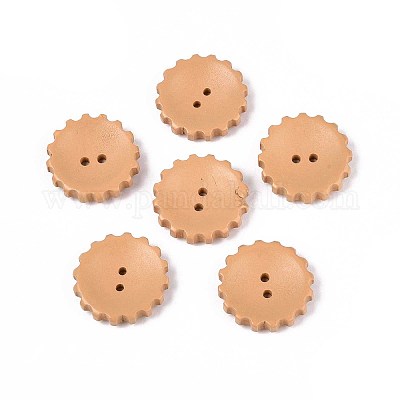 Пуговицы из натурального дерева WOOD-T032-34B-1