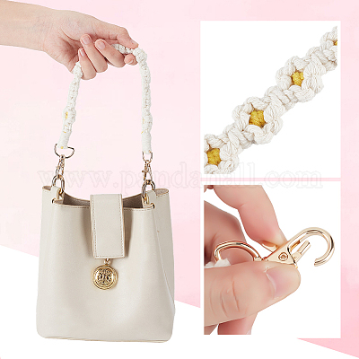 Ремешок на запястье с цветочным узором из полиэстера HJEW-WH20010-03G-01-1