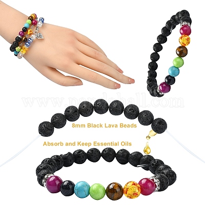 Набор для изготовления ожерелья из смешанных драгоценных камней из натуральных и синтетических камней своими руками DIY-YW0008-59-1