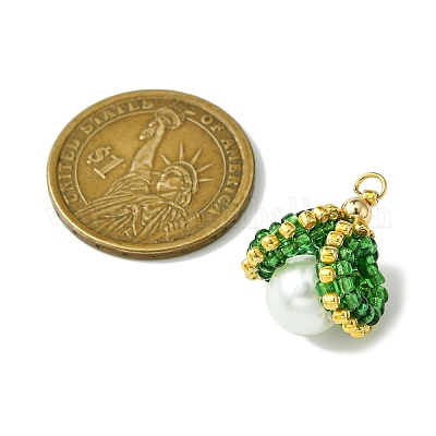 Бусины из ракушек и жемчуга стеклянные подвески PALLOY-MZ00434-1