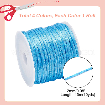 40 Rolls 40 Colors 0.8 mm Nylon Beading String Braided Chinese