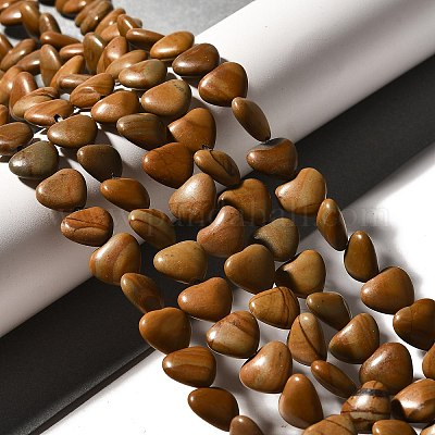 Натуральное дерево каменным кружевом бисер нитей G-R190-10mm-58-1