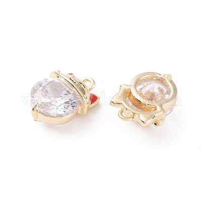 Латунные микро проложить кубического циркония подвески X-KK-N231-130-NF-1