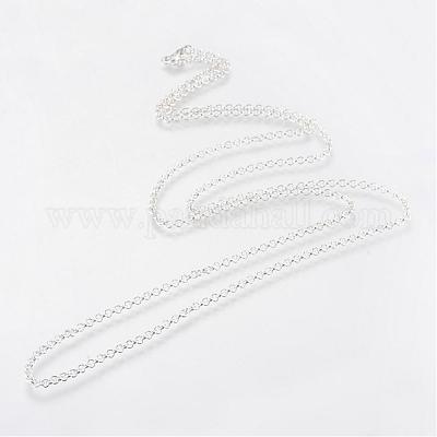 Железные цепочки Роло изготовление ожерелий MAK-R015-45cm-S-1