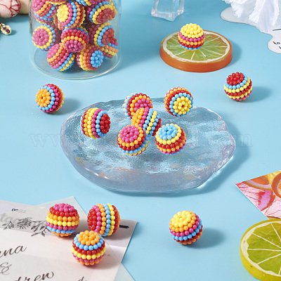 Смоляные бусины восковой ягоды&nbsp;RESI-TA0003-14C-1