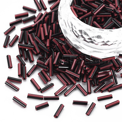 Непрозрачные цвета двухцветные стеклянные бусины из стекляруса SEED-T006-02A-01-1