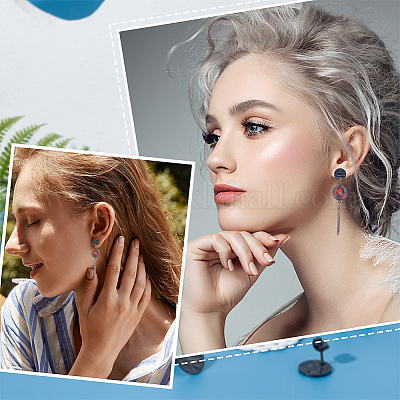 40 шт. ионное покрытие (IP) 304 нержавеющая сталь гвоздики фурнитура для сережек STAS-UN0040-65-1