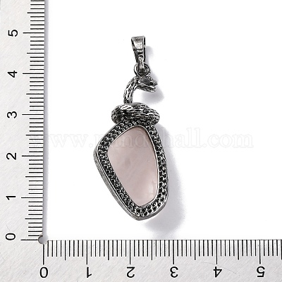 Природного розового кварца подвески G-K338-42AS-07-1