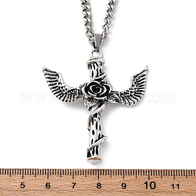 Ожерелья с подвесками в стиле викингов из цинкового сплава в тибетском стиле NJEW-Z062-01AS-04-1