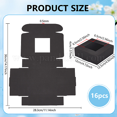 Бумажный ящик для хранения конфет CON-WH0084-96A-01-1