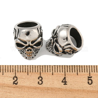 Европейские бусины из хирургической нержавеющей стали 316 STAS-Q326-02AS-01-1