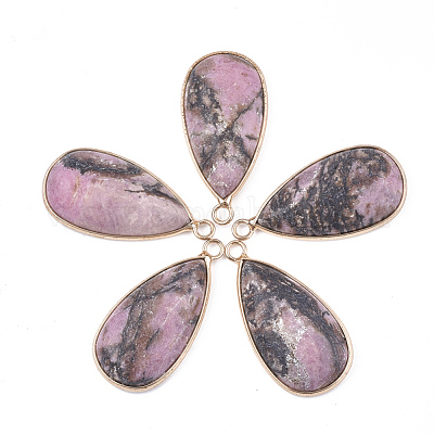 Природные подвески родонит G-S344-51D-1