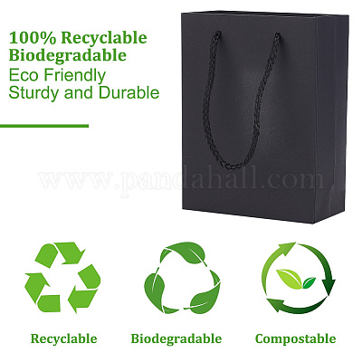 Подарочные пакеты из утолщенной бумаги прямоугольной формы ABAG-WH0039-22B-1