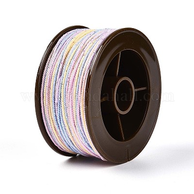 27 м сегментно окрашенные круглые полиэфирные витые шнуры OCOR-N009-02A-04-1