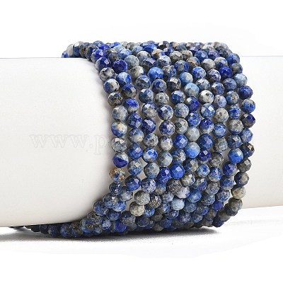 Natürlicher Lapislazuli Perlenstränge&nbsp;G-RM250104-A6-1