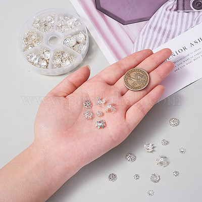 540 шт. 6 стильные железные колпачки для бусин IFIN-CJ0001-58-1