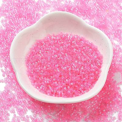 Стеклянные бусины прозрачных цветов SEED-H003-01F-1