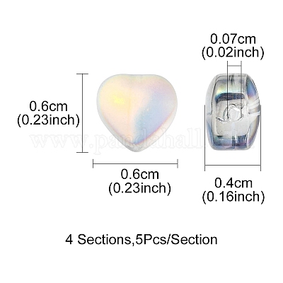 20шт 4 цвета прозрачные окрашенные распылением матовые стеклянные бусины GLAA-YW0001-87-1