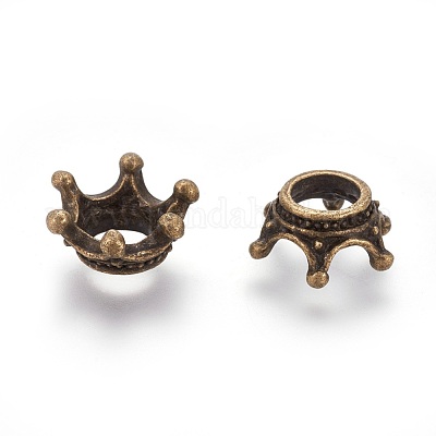 Тибетском стиле сплав шарик крышки&nbsp;PALLOY-WH0054-02AB-1