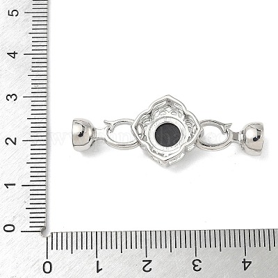 Застежки-защелки из натуральной латуни и ракушки пауа KK-U059-29P-1