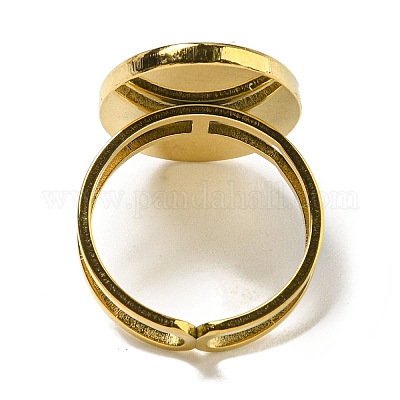 Ионное покрытие (ip) 304 нержавеющая сталь открытые манжетные кольца RJEW-C079-04G-1